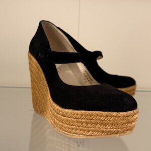 Marjane Espadrilles Suede Platform Shoes Size 7
